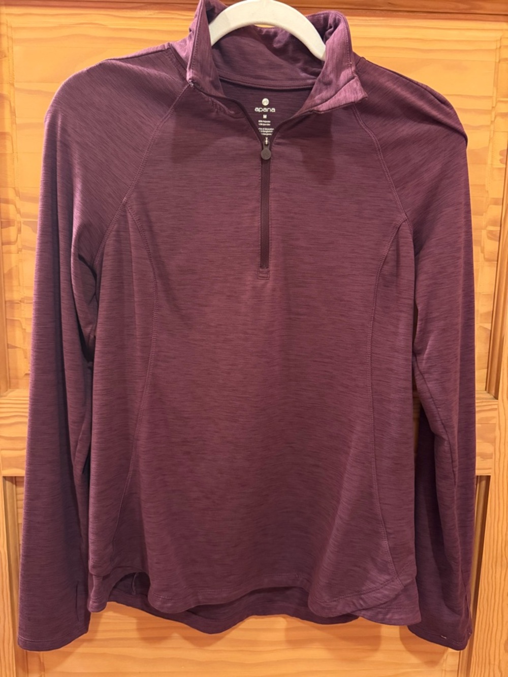 Apana Women's Half-Zip Pullover - Plum